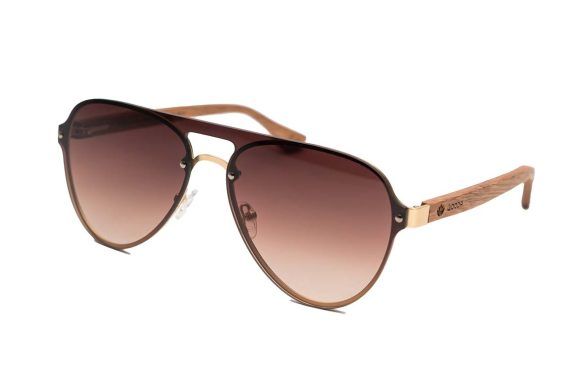 SUNGLASSES Cala Blanca Gold - GRADIENT BROWN