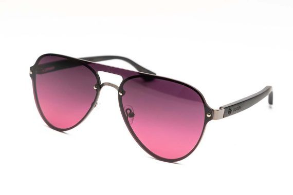 SUNGLASSES Cala Blanca Gun - GREY TO PINK