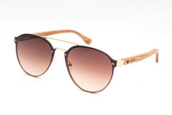 Cala Roja Gold Glasses - DEGRADED BROWN