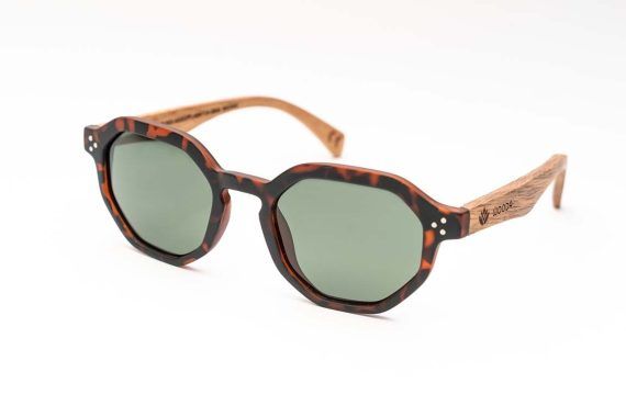 SUNGLASSES Labritja Demi Brown - GRADIENT GREEN G15