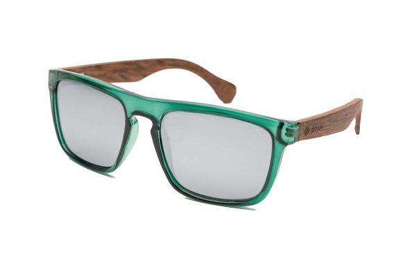 SUNGLASSES Valldemossa Dark Green - SILVER REVO