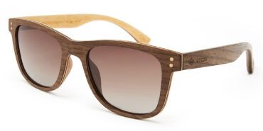 Gafas de sol Cap Nuno Walnut de madera de nogal con lente marrón degradé